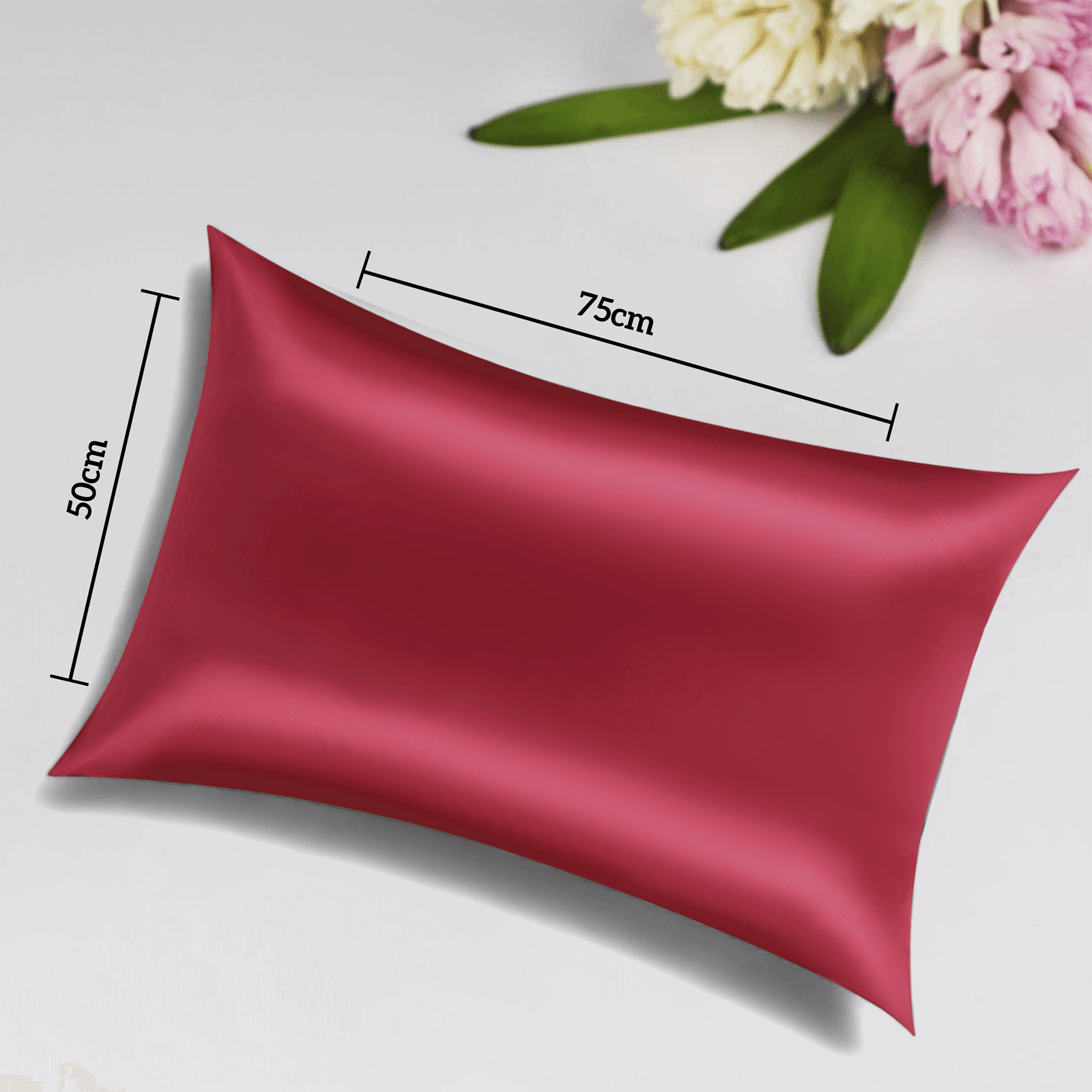 Red Luxury Silk Pillowcase for Hair & Skin – Free UK Shipping - Image 3