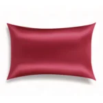 red silk pillowcase