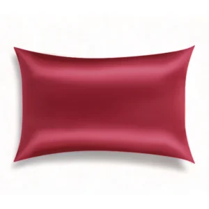 red silk pillowcase