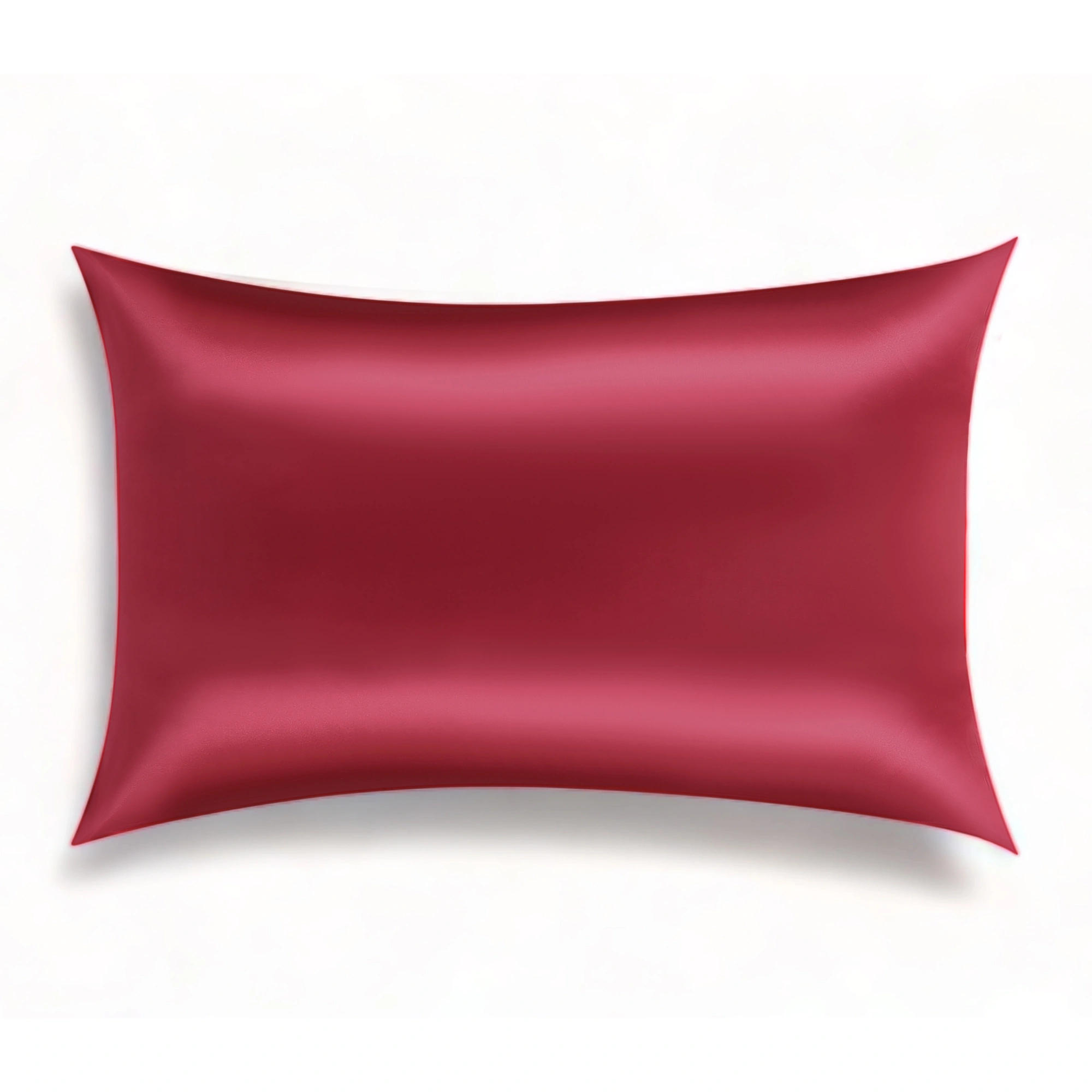 red silk pillowcase