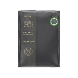 Sleepdown 300 TC 100% Cotton Sateen Double Flat Sheet – Anti-Allergy